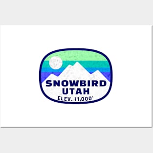 Ski Snowbird Utah Skiing Winter Sports Snowboarding Posters and Art